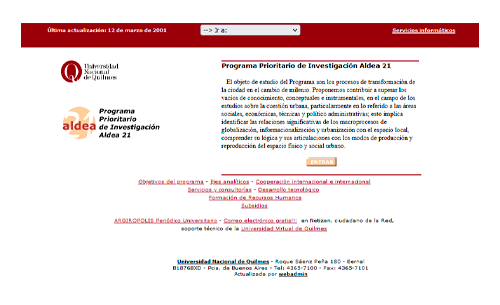 Priority Research Program Aldea 21