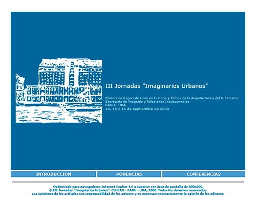 Third Conference on Urban Imaginaries